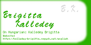 brigitta kalledey business card